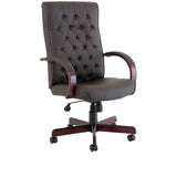 Dynamic Chesterfield Bonded Leather Executive Chair with Arms